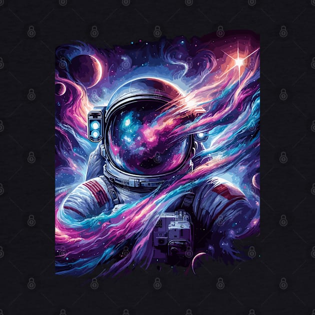 Cosmic Voyage - An Astronaut In Space by Graphic Wonders Emporium